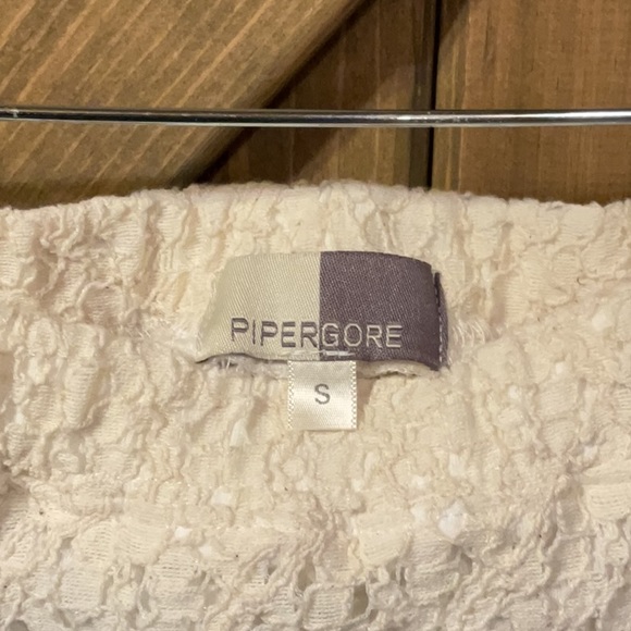 Cream Eyelet Maxi Skirt by Piper Gore Size Small - Picture 4 of 5